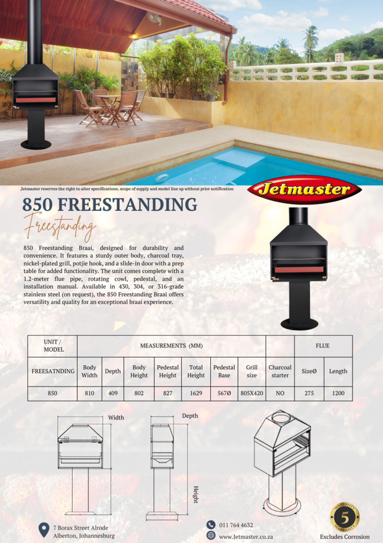 Freestanding Braais - Jetmaster