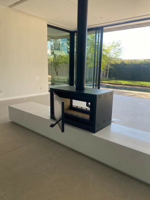 Firescape 1060 Double-Sided Built In Fireplace - Jetmaster