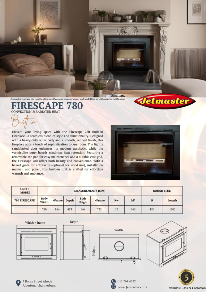 Phoenix Built In Fireplace - Jetmaster